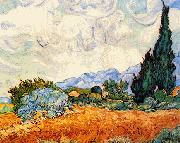 Wheat Field With Cypresses Vincent Van Gogh